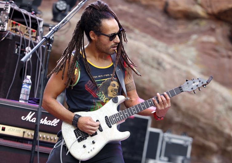 Guitarist David Hinds at Reggae on the Rocks in Denver, Colorado. Photo by Rick Scuteri/Invision/AP