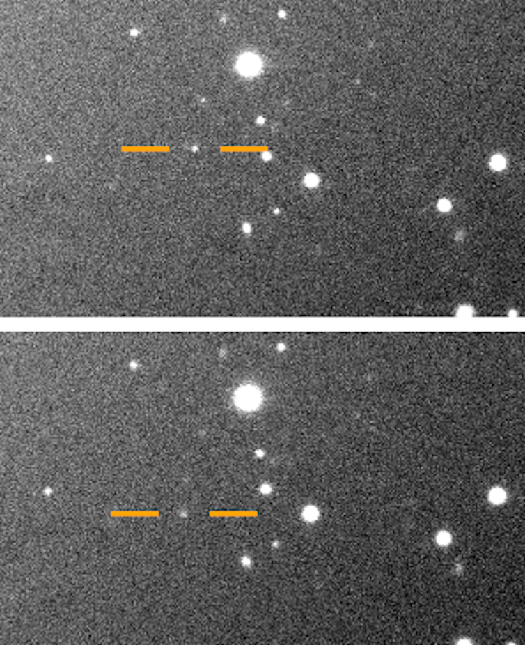 an irregular bunch with an extra oddball that's the smallest discovered so far