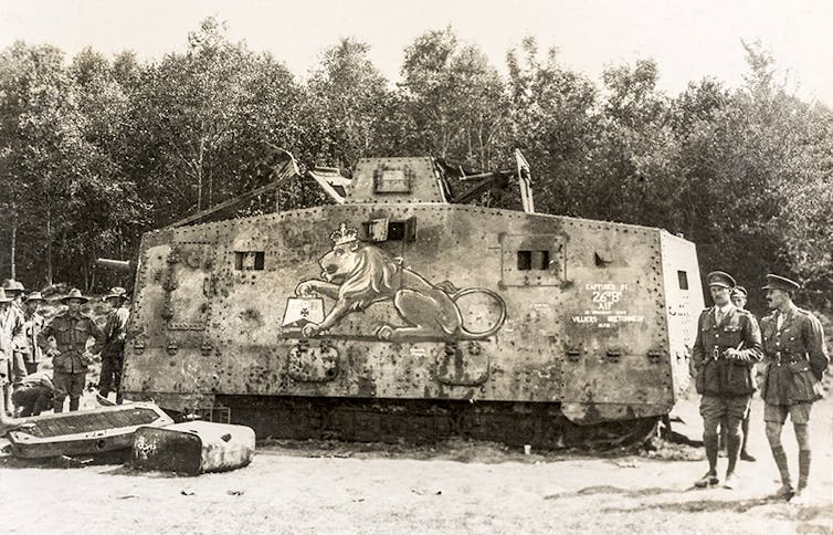 Battle scars reveal the life of 'Mephisto', a WW1 German tank from a century ago