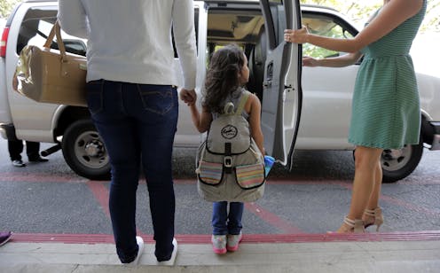 Families at the border are reunited briefly, if at all