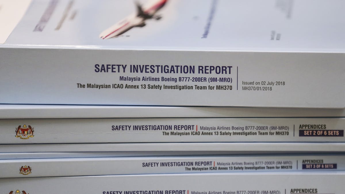report on missing flight mh370