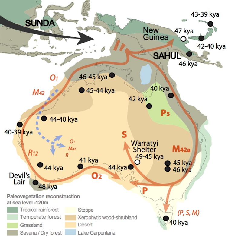 When did Aboriginal people first arrive in Australia?