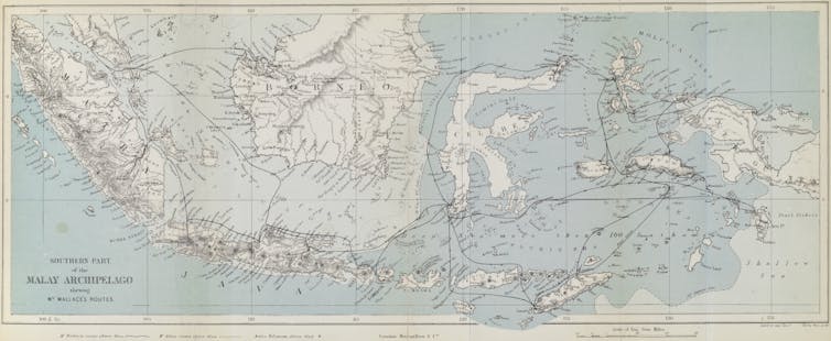 map of southern part of Malay Archipelago