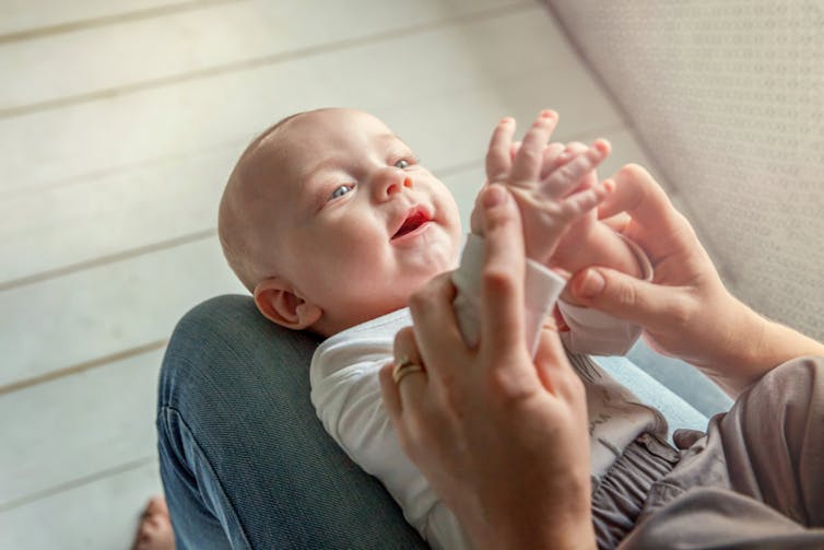 Babies need more than tummy time to strengthen necks and prevent flat heads