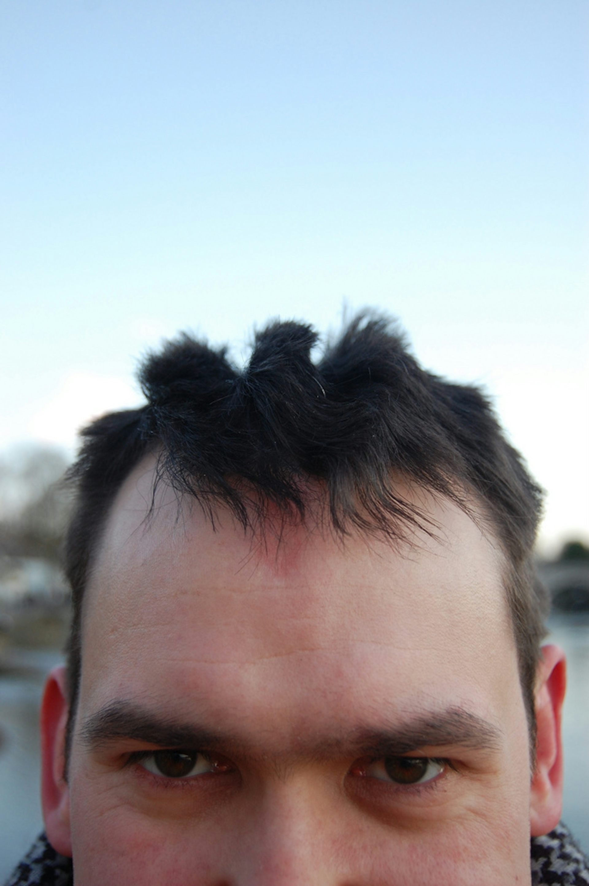 bike helmet with hair