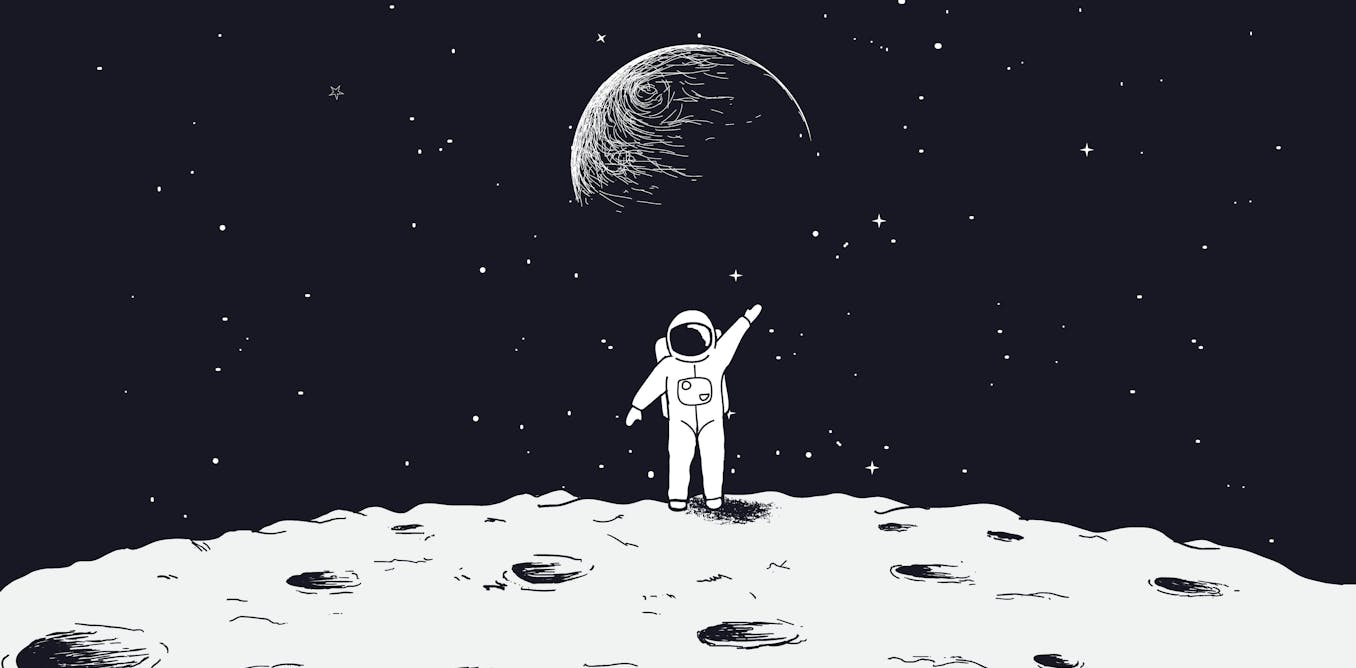 Человечек на Луне