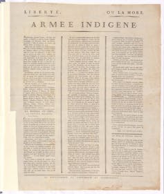 The author discovered the only remaining copy of Haiti’s original 1804 Declaration of Independence in 2010. Provided by Julia Gaffield.