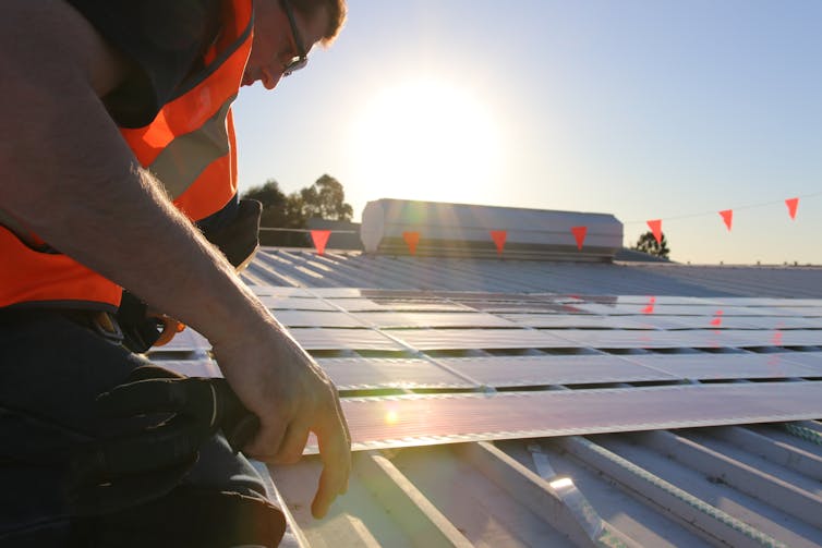 New solar cells offer you the chance to print out solar panels and stick them on your roof