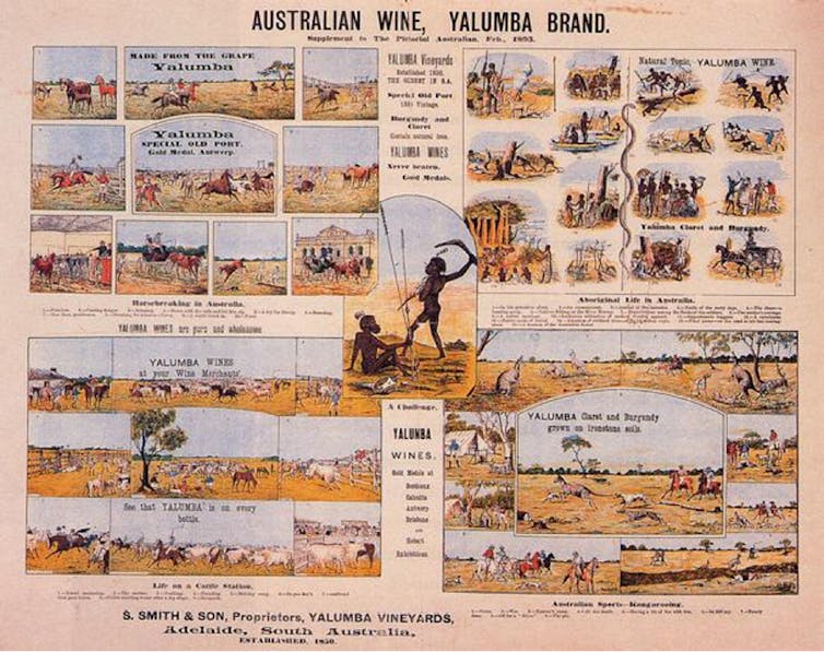 the evolution of the Australian wine label