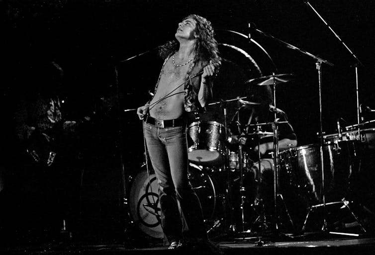Led Zeppelin no palco