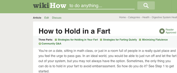 what happens when you hold in a fart?