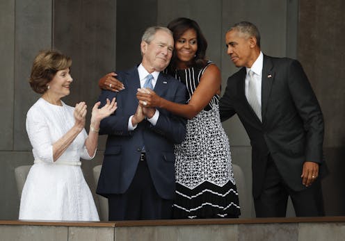 The friendship of Michelle Obama and George W. Bush strikes a hopeful, important chord