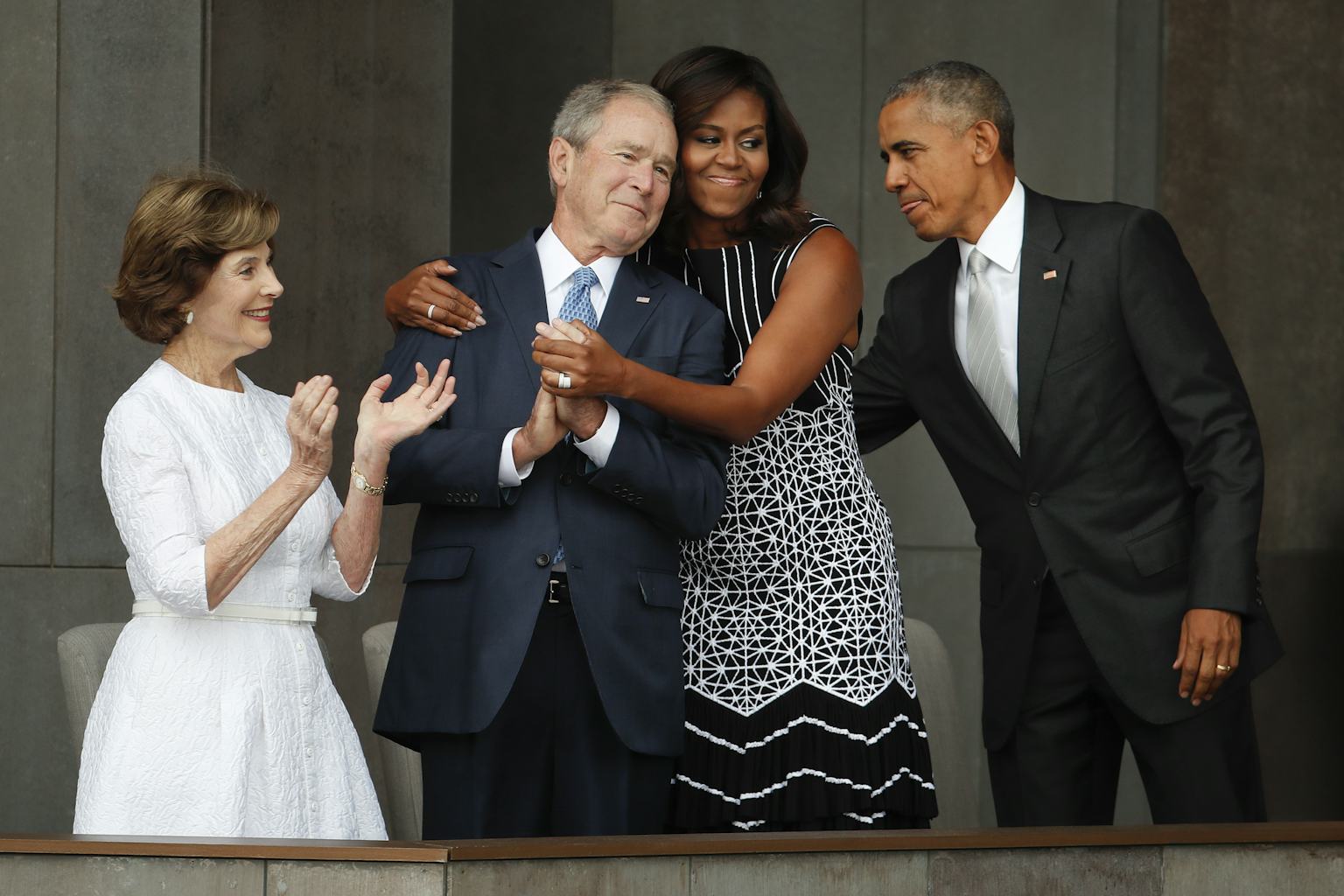 The friendship of Michelle Obama and George W. Bush strikes a hopeful, important chord