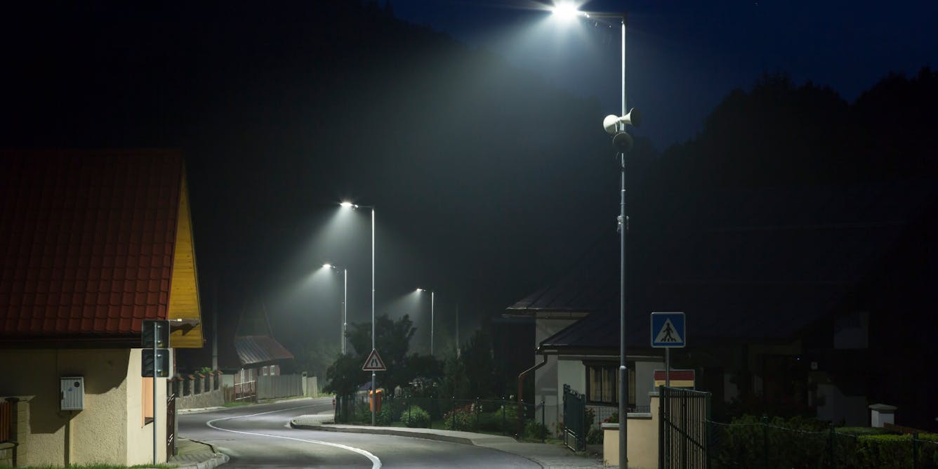 street lights at night hd