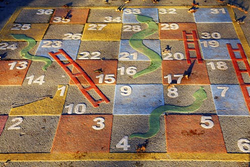 Spirals and circles, snakes and ladders. Why women's super is complex