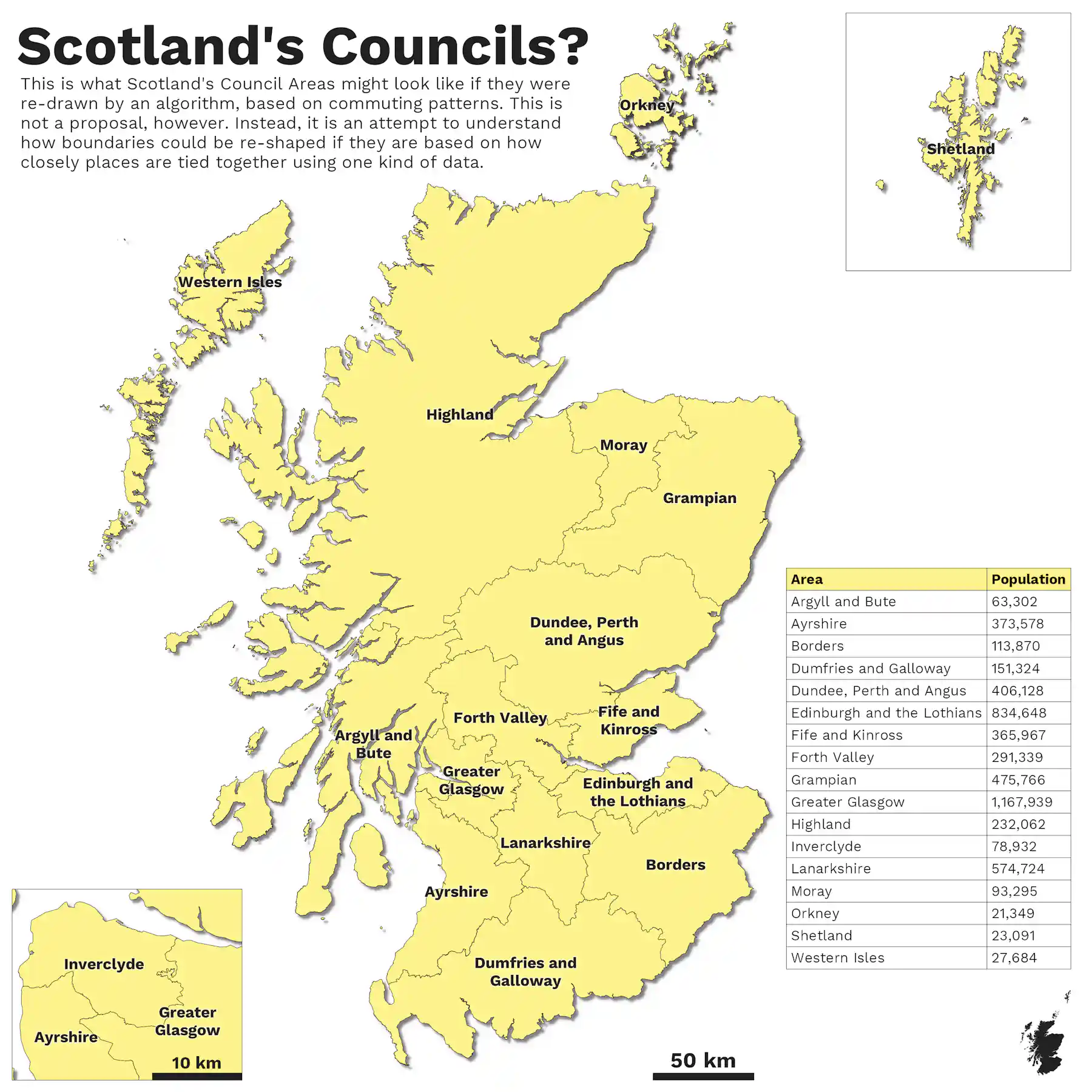 Alternative Scotland Map New map of Scotland – as reimagined by an algorithm