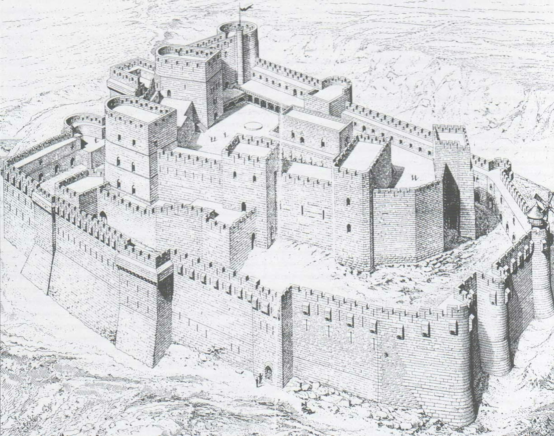 Chevalier Chateau Fort Carquois Médiéval 