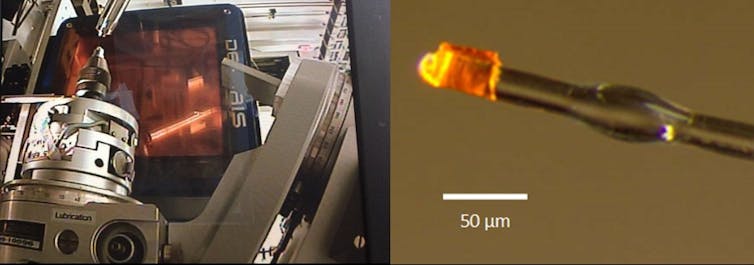 Scientist at work: To take atomic-scale pictures of tiny crystals, use a huge, kilometer-long synchrotron