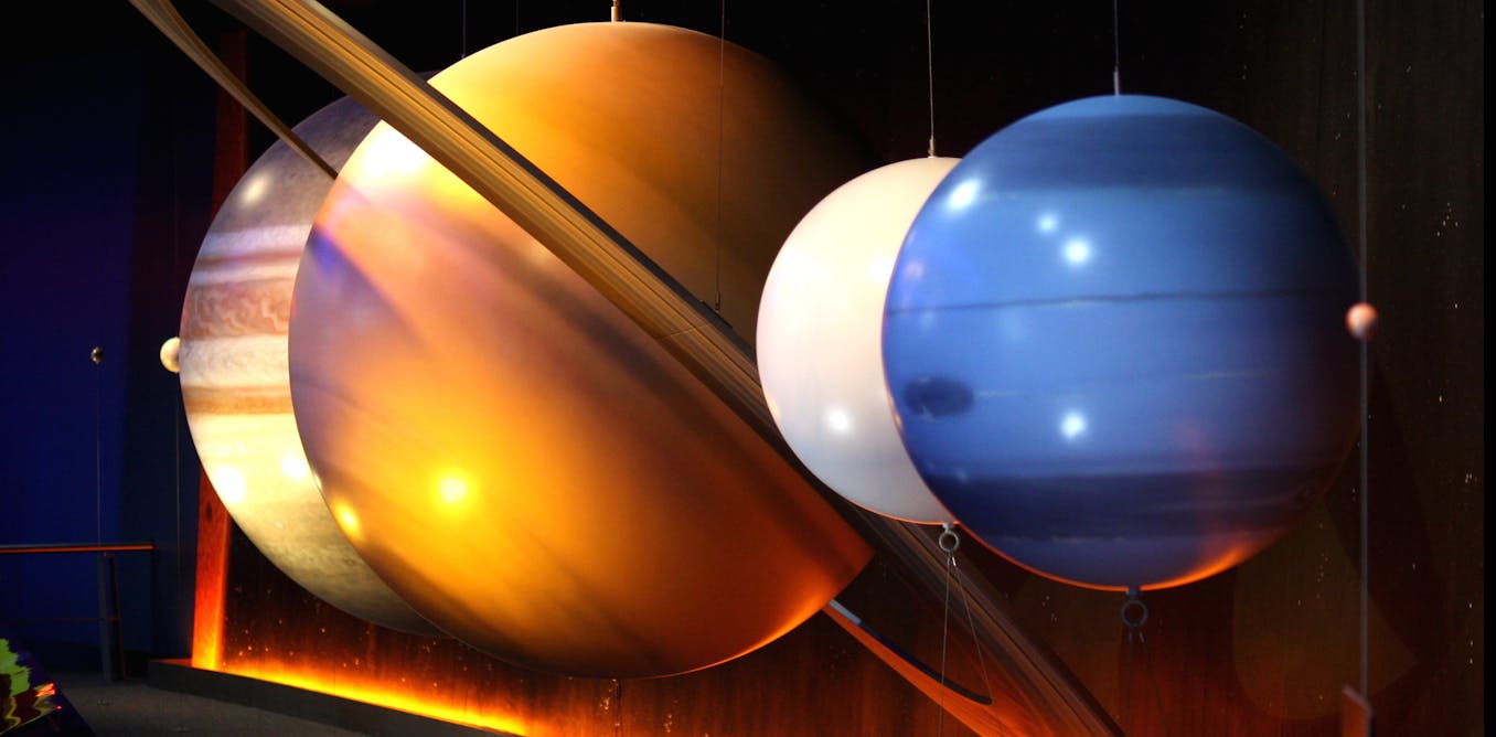 Five in a row the planets align in the night sky Five in a row the planets align in the night sky