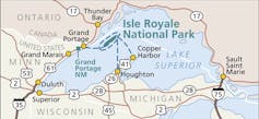 Map of Isle Royale