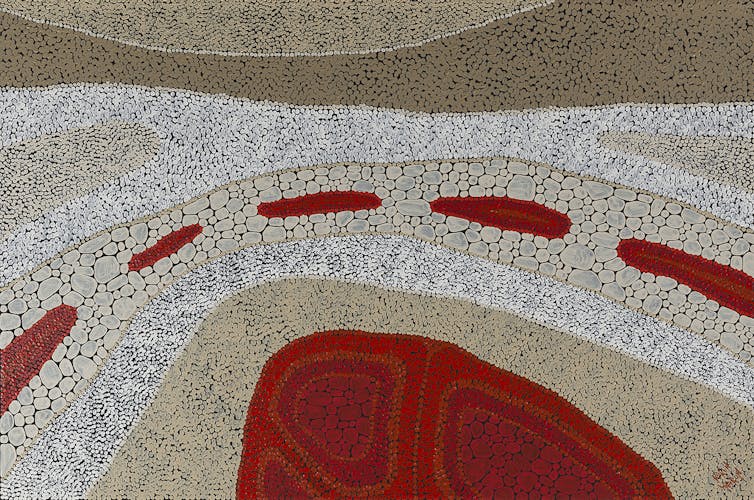 The resonances between Indigenous art and images captured by microscopes