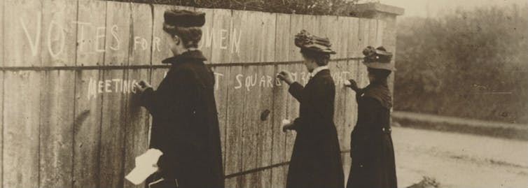 Women’s suffrage activists.
