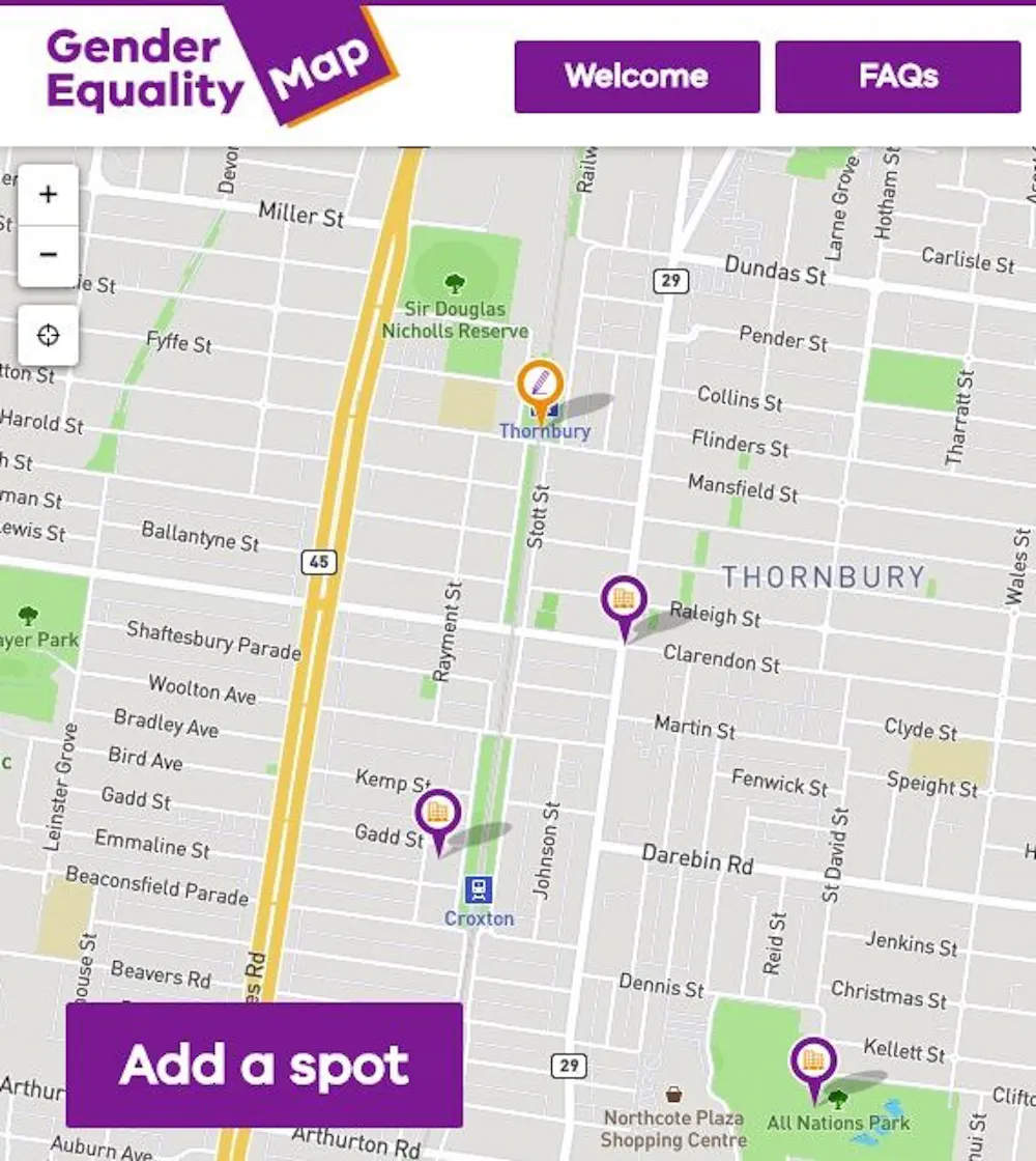 Gender Lens Map Crowd-mapping gender inequality in the city - Monash Lens