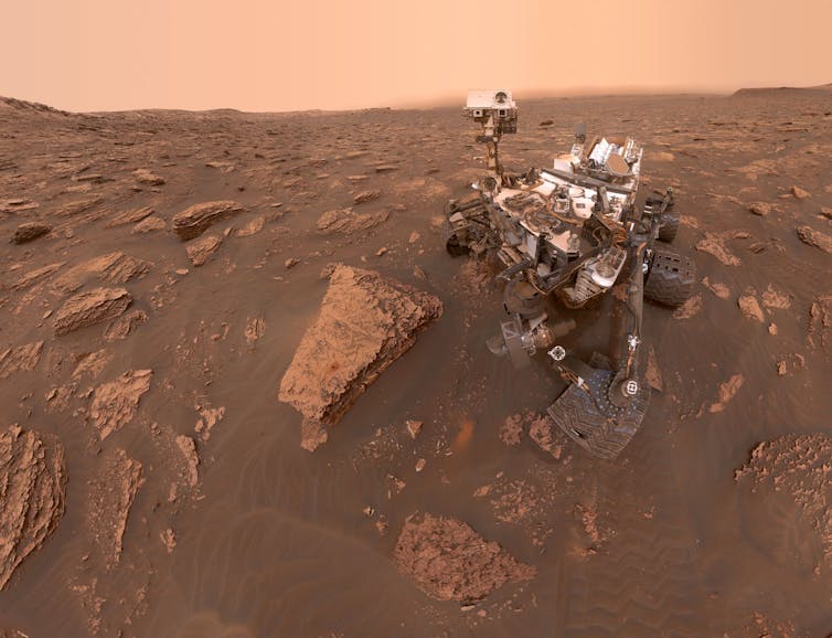 The finite speed of light presents some challenges for driving on Mars. NASA/JPL-Caltech/MSSS