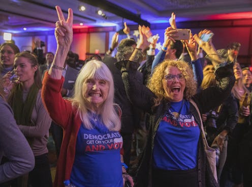 Democrats take House at US midterm elections, but Republicans keep Senate; Labor well ahead in Victoria