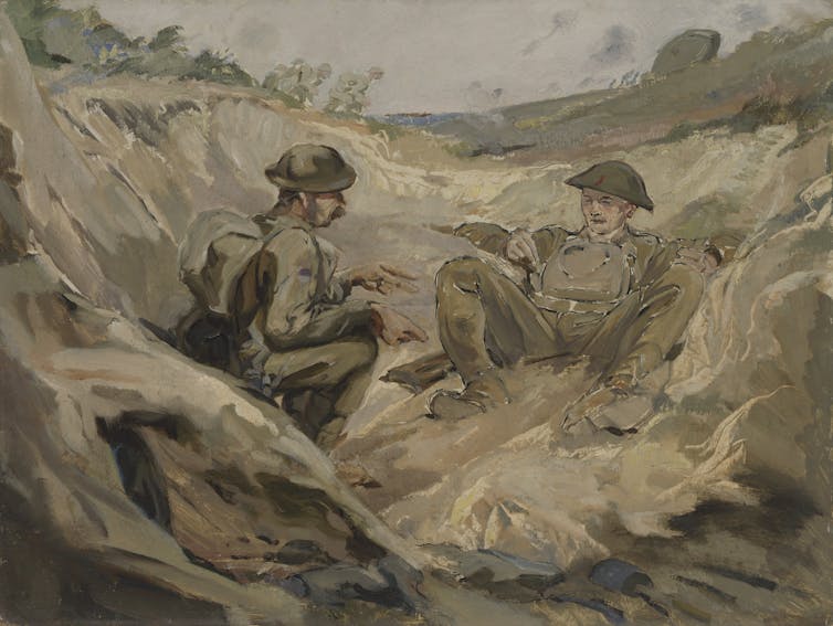 how Australia's war art scheme fed national mythologies of WW1