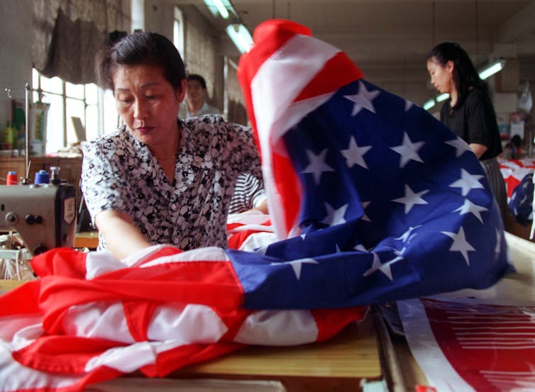 Trump's tariffs don't apply to American flag imports from China – but they should