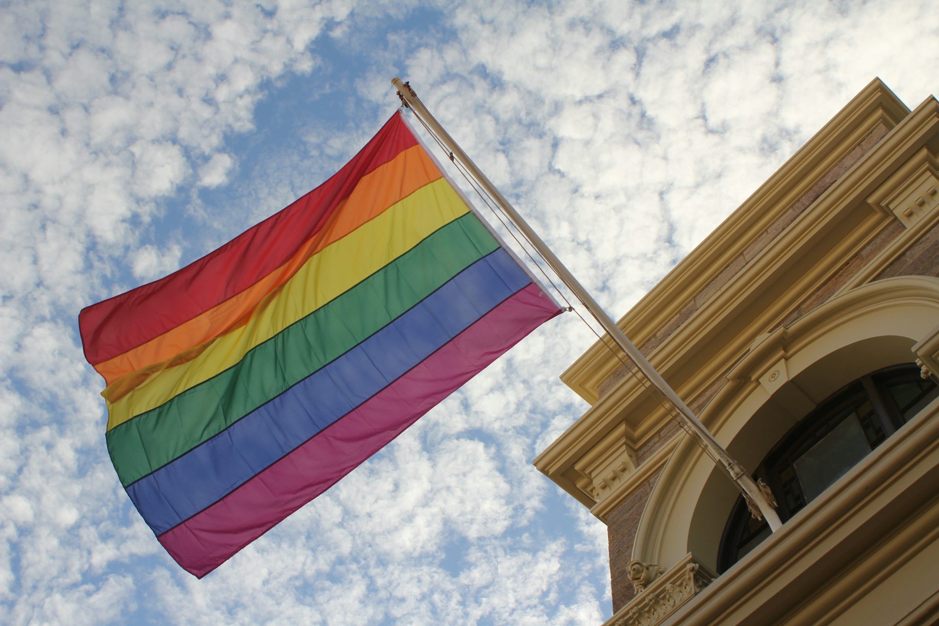 free gay pride flag images with the pink strip