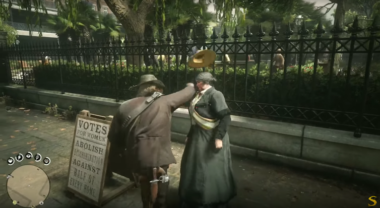 Violence towards women in the video game Red Dead Redemption 2 evokes toxic masculinity