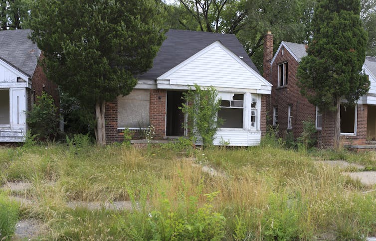 Abandoned homes in Detroit