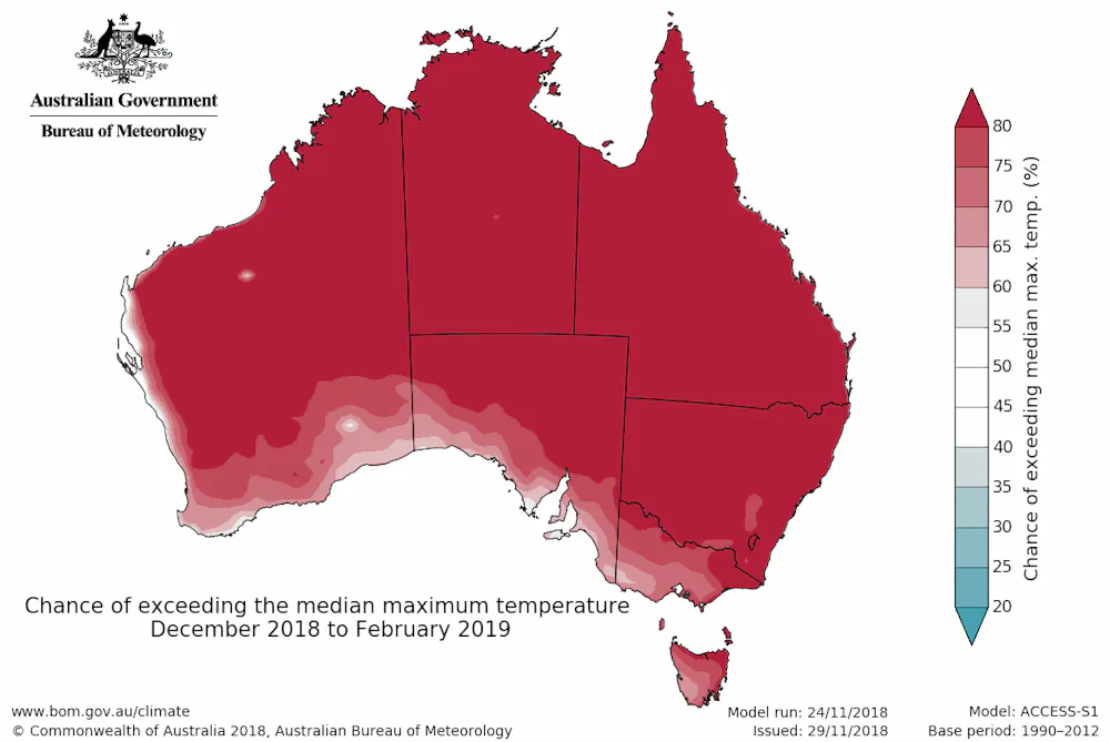 Bushfire Temperature Summer forecast: scorching heat and heightened bushfire risk