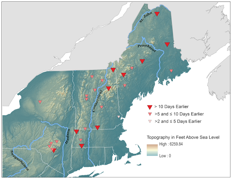 Climate change is shrinking winter snowpack, which harms Northeast forests year-round