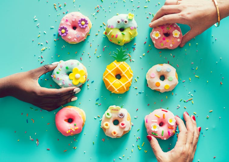 FAVORITE SNACK. Doughnuts have become a favorite snack among those with a sweet toorh. Image from Shutterstock 
