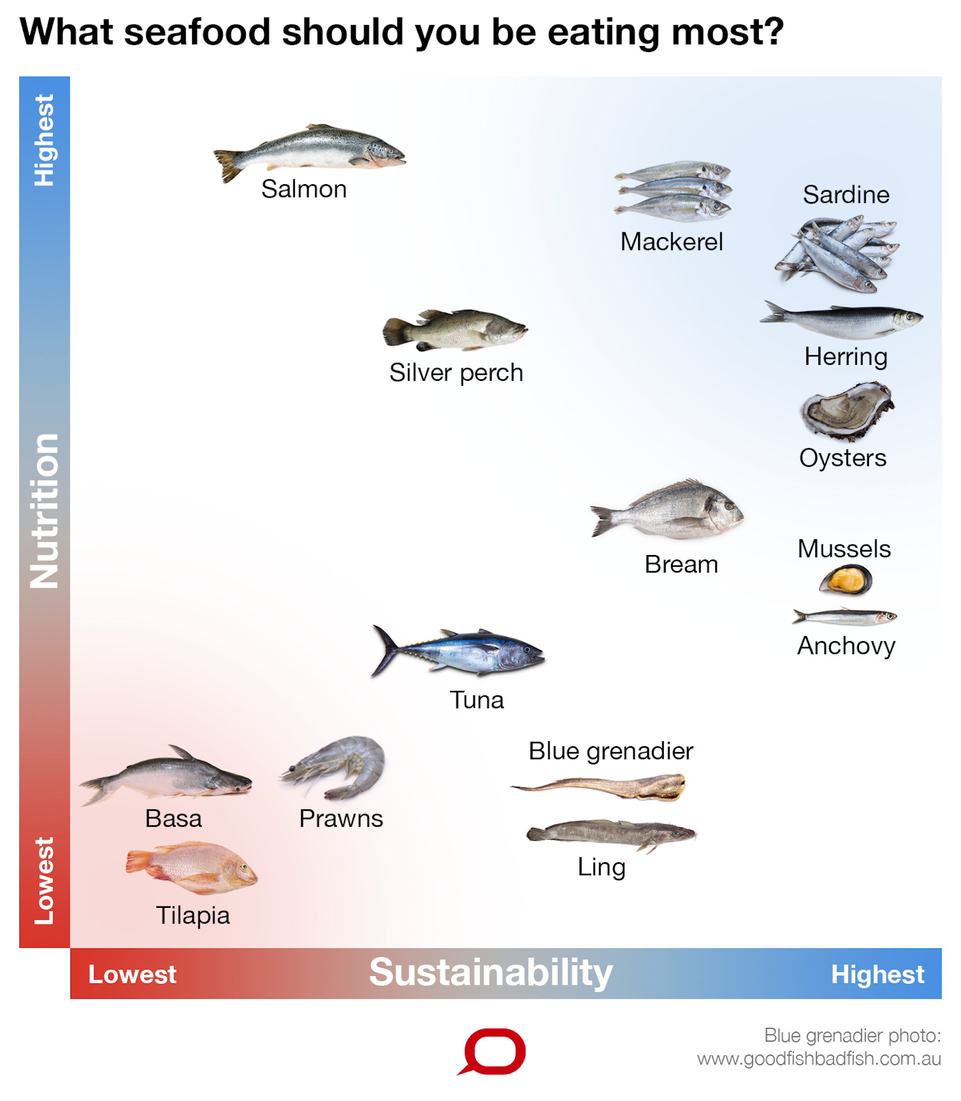 Fish Nutrition Comparison Chart