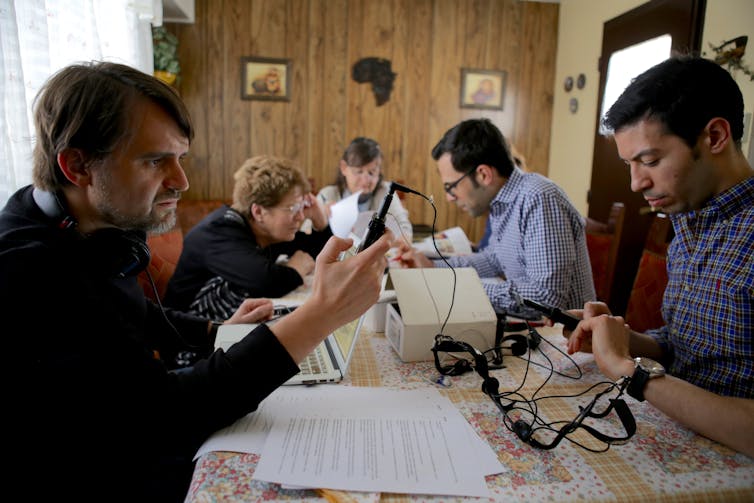 Members of the project recording Patagonian Boers. Richard Finn Gregory / GOODWORK