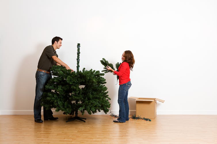 Don't stress about what kind of Christmas tree to buy, but reuse artificial trees and compost natural ones