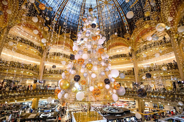Yes, retailers exploit Christmas, but their decorations still evoke religious spirit
