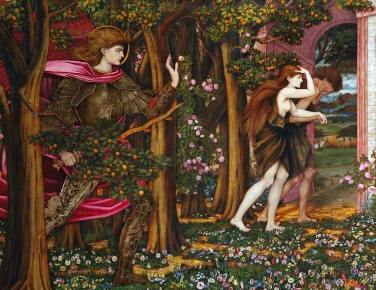 John Roddam Spencer Stanhope, The Expulsion from Eden, 1900