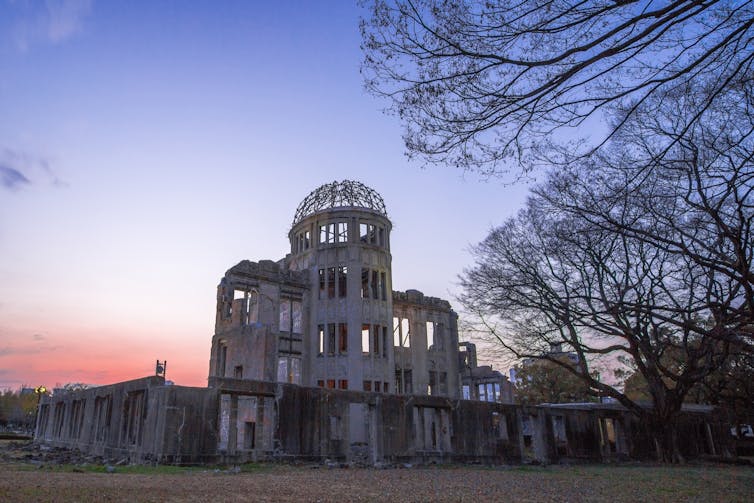 The Atomic Bomb Dome today in Hiroshima.