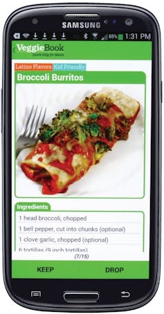 An app that nudges people to eat their veggies only works when it's introduced with a human touch