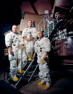 Apollo 8 crew-members: James Lovell Jr., William Anders, Frank Borman 
