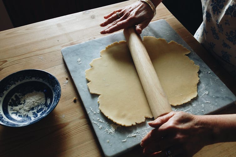 KITCHEN THERAPY. Taking time to connect in the kitchen is one good way to ground your brain. Amber Maxwell Boydell/Unsplash, CC BY