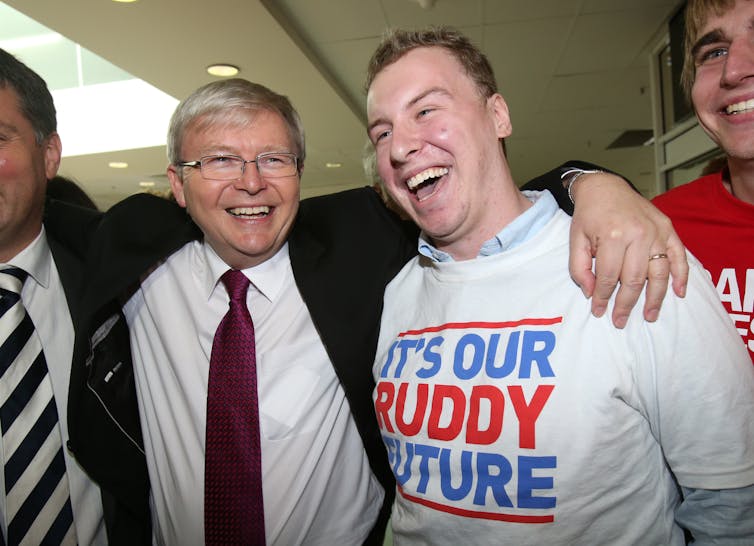 Rudd plays the popularity card
