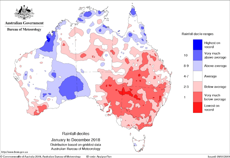 Australia's 2018 in weather: drought, heat and fire
