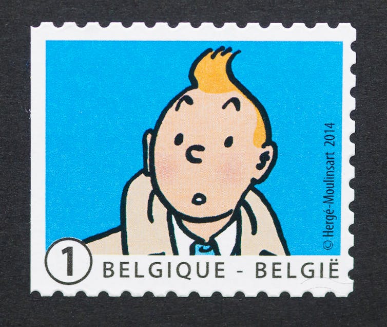 TINTIN. One of Belgium’s great gifts to the children of the world. catwalker via Shutterstock