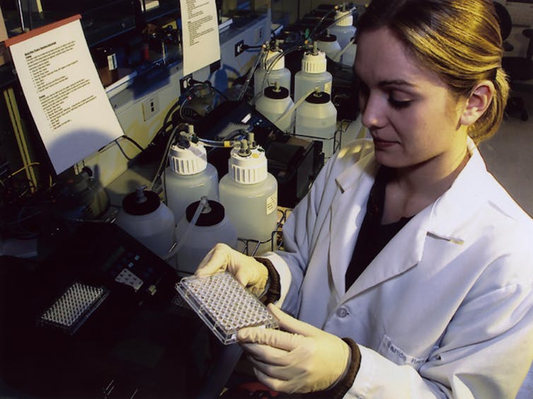 Scientist in lab